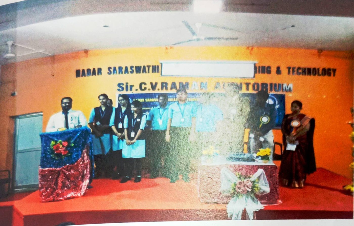 HOD Mr. L.S. Vignesh introduces the AIM office bearers